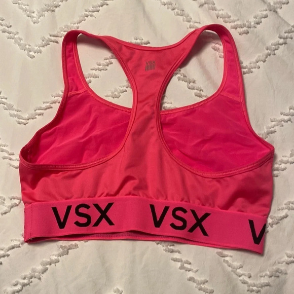 💚 VICTORIAS SECRET | Pink Racer back sports bra • Medium - Picture 2 of 4